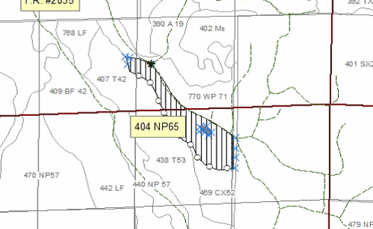 2018 timber sale permit map